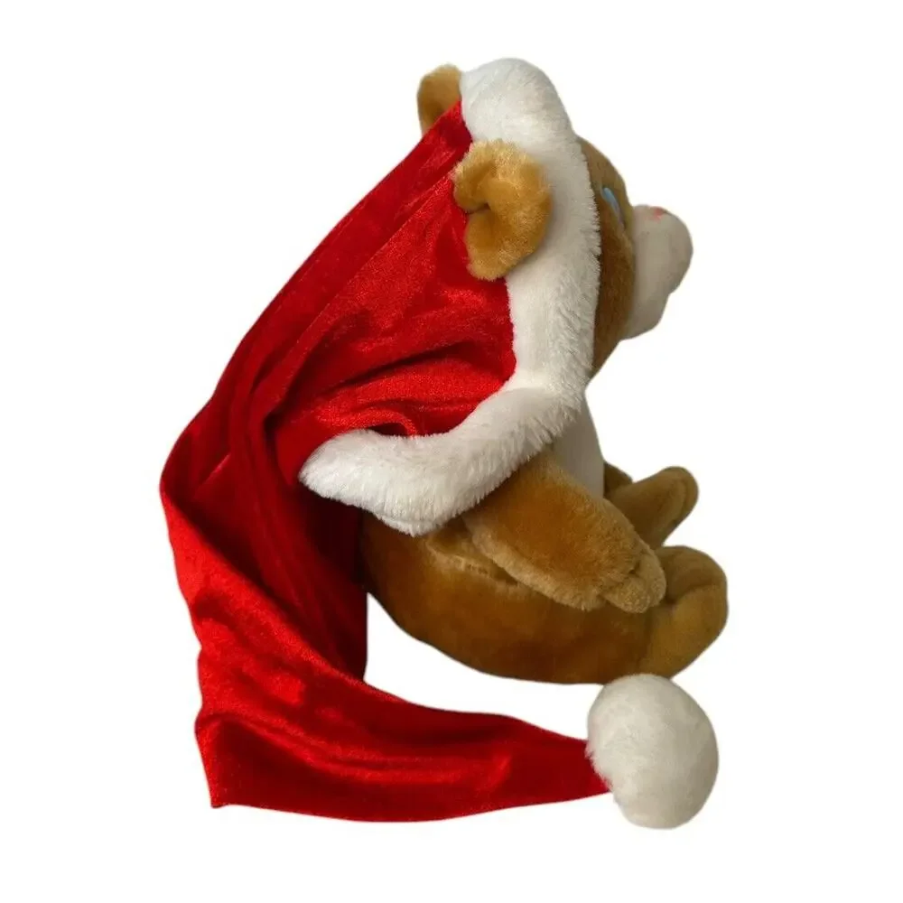 Vtg New Adventures Christmas Cat Plush Reads Twas The Night Before Christmas 10